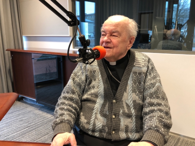 First interview broadcast in new studio. March 12, 2020.